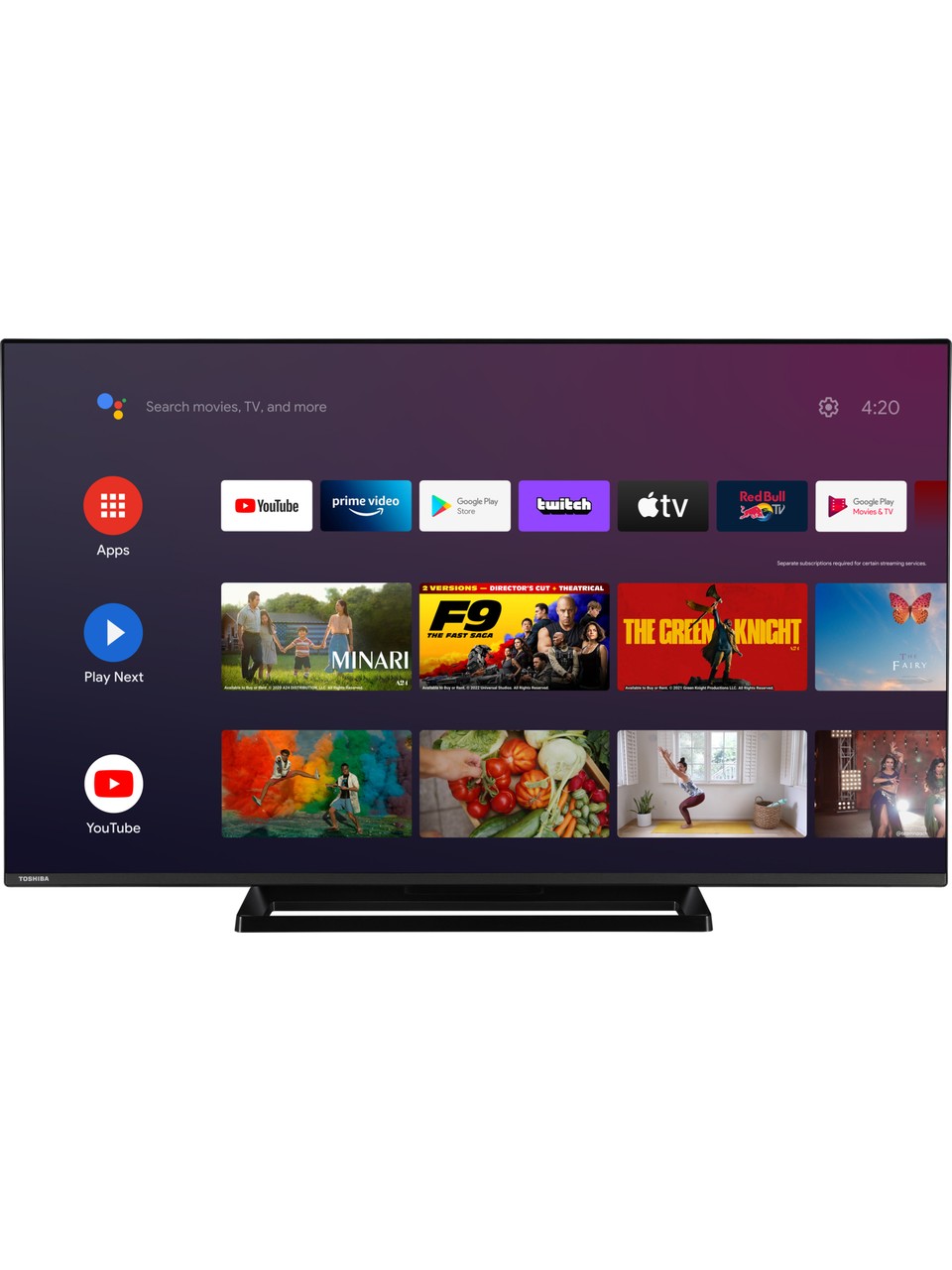 Toshiba 50UA3E63DT 50" 126 Ekran Uydu Alıcılı 4K Ultra HD Android Smart LED TV
