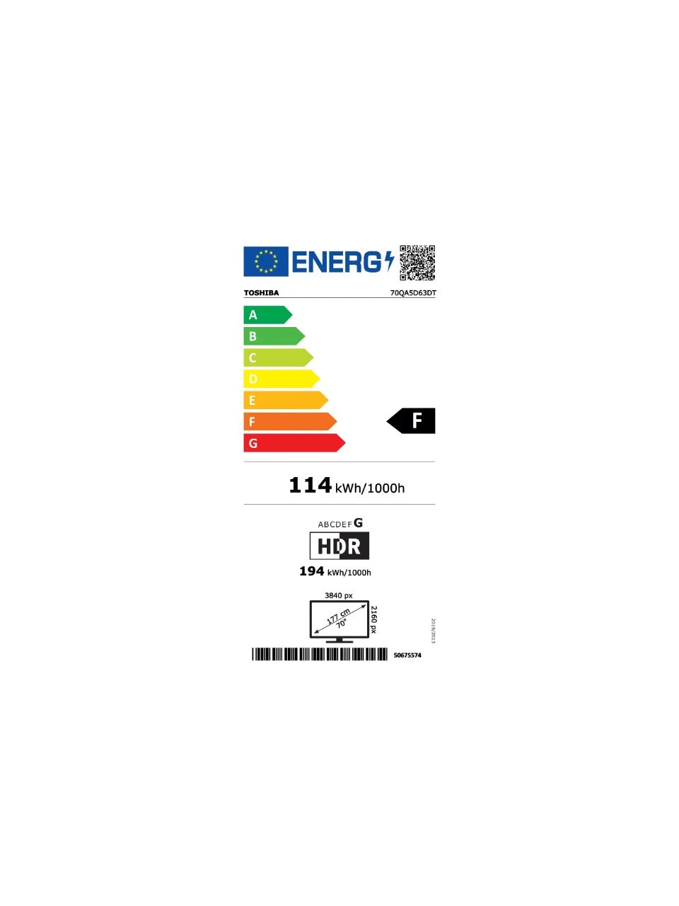 Toshiba 70QA5D63DT 70" 178 Ekran Dahili Uydu Alıcılı 4K Ultra HD Smart QLED TV
