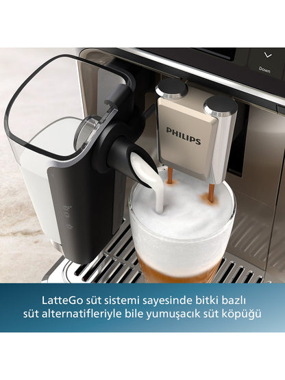 PHILIPS EP5547/90 Tam Otomatik Espresso Makinesi Krom Siyah