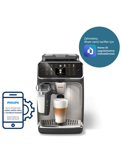 PHILIPS EP5547/90 Tam Otomatik Espresso Makinesi Krom Siyah
