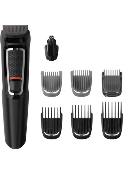 Teknotrust Multigroom Series 3000 MG3730/15 8’i 1 Arada Çok Amaçlı Tıraş Seti (Yüz ve Saç)